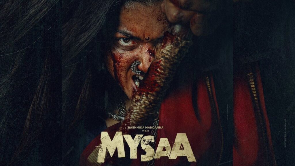 A woman with intense expression, tribal makeup, and traditional jewelry, representing mysticism and.