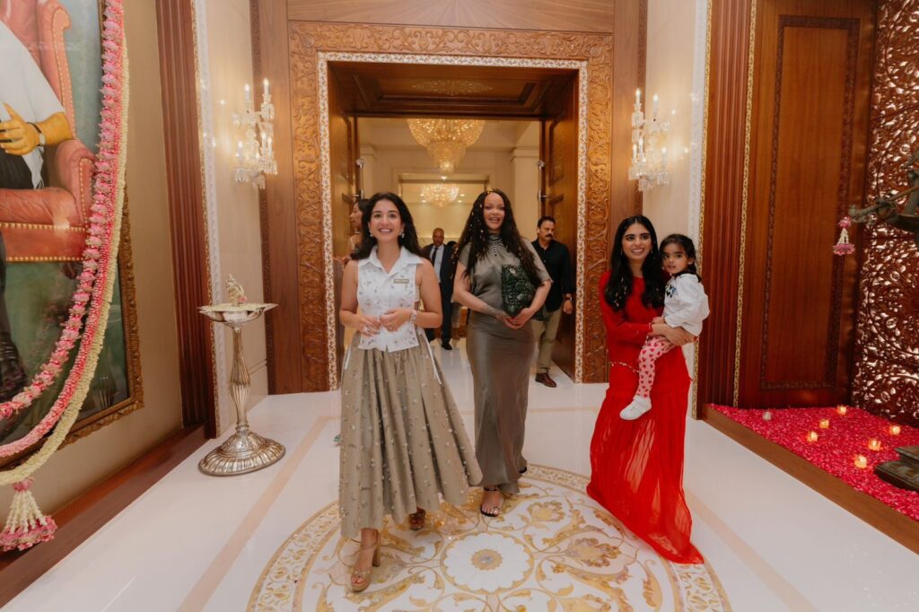 Rihanna Visits Ambani Home