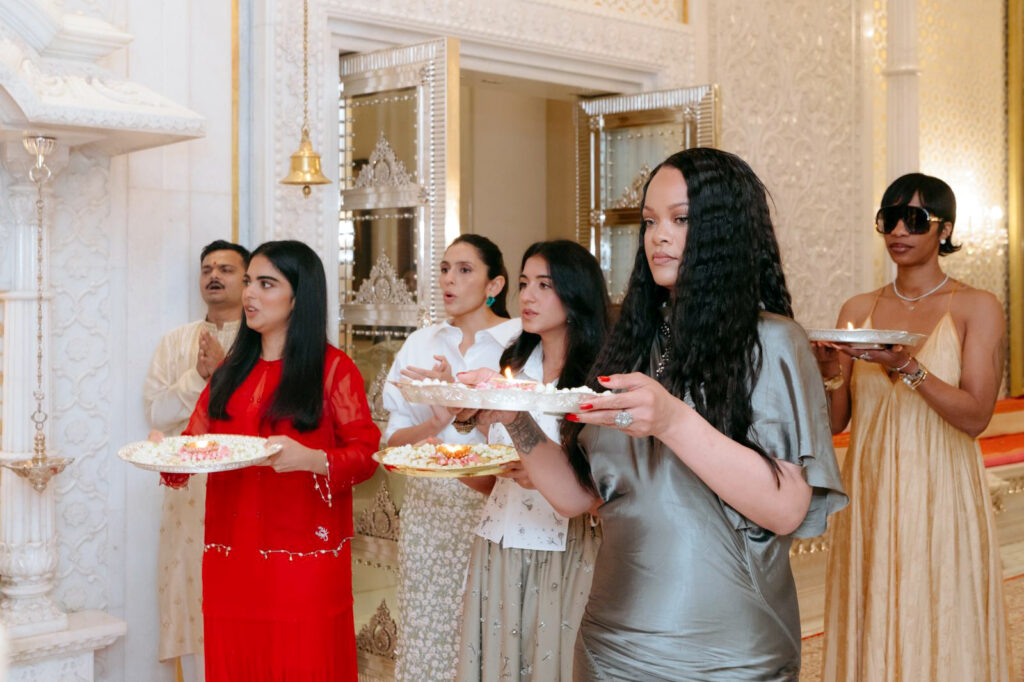 Rihanna Visits Ambani Home