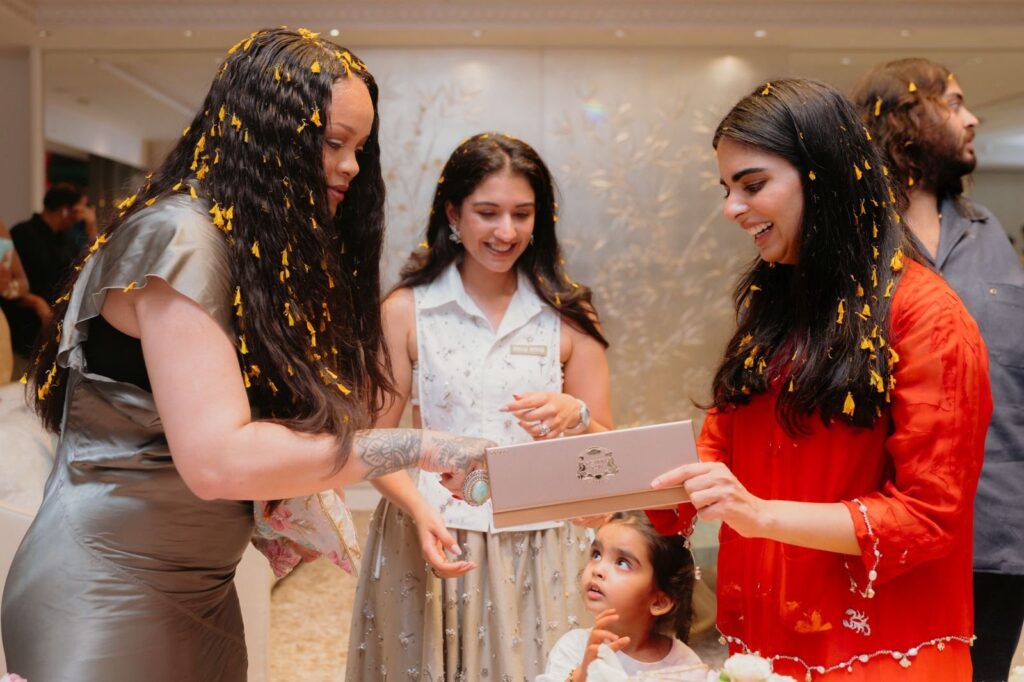Rihanna Visits Ambani Home
