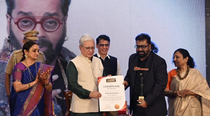Hariharan Gets Lifetime Achievement