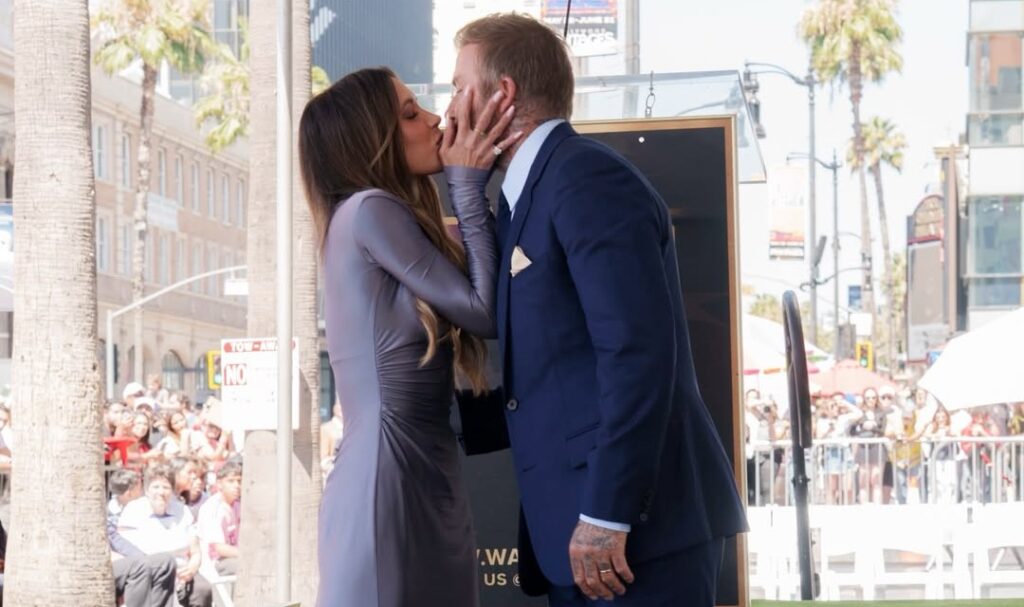 David Beckham received his Hollywood Walk