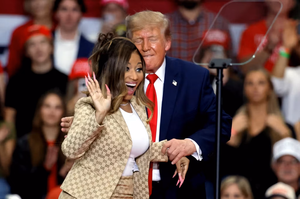 Nicki Minaj Joins Donald Trump At Michigan Rally