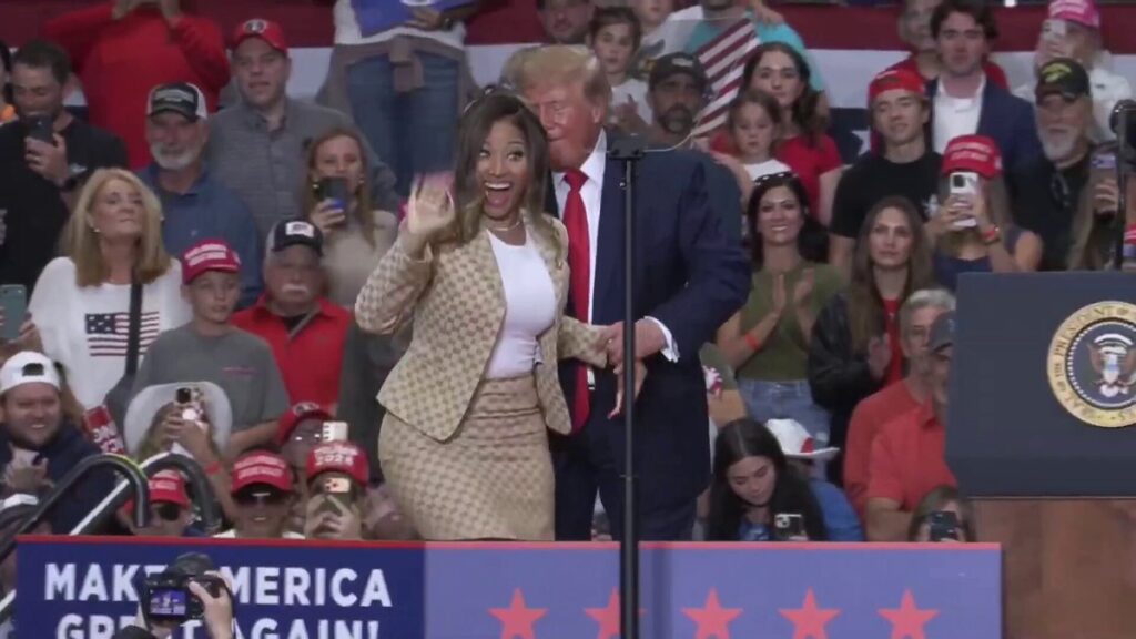 Nicki Minaj Joins Donald Trump At Michigan Rally